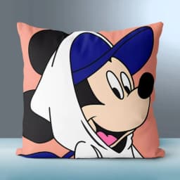 Povlak na polštář Mickey Mouse - Povlak na polštář s kreslenou postavičkou na pohovku / dekorace do dětského pokoje - náhled 4