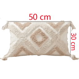 Geometrické povlaky na polštáře v boho stylu s střapci - Dekorativní povlaky na polštáře v severském stylu pro bytové dekorace - náhled 7