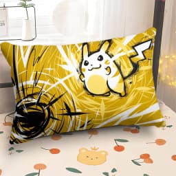 Povlak na polštář s potiskem kawaii Pokémon Pikachu a duchů 40x60 50x70cm na pohovku, dekorace do bytu - náhled 5