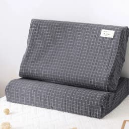 Povlak na polštář z paměťové pěny s ortopedickou opěrkou krku, kostkovaný latexový povlak na polštář 30x50 40x60 cm - náhled 2