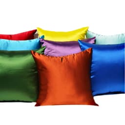 Saténový hedvábný povlak na polštář 40x40, 45x45, 50x50, 60x60 cm, hladký polštář, pohovka, pohovka, bytová dekorace - náhled 4
