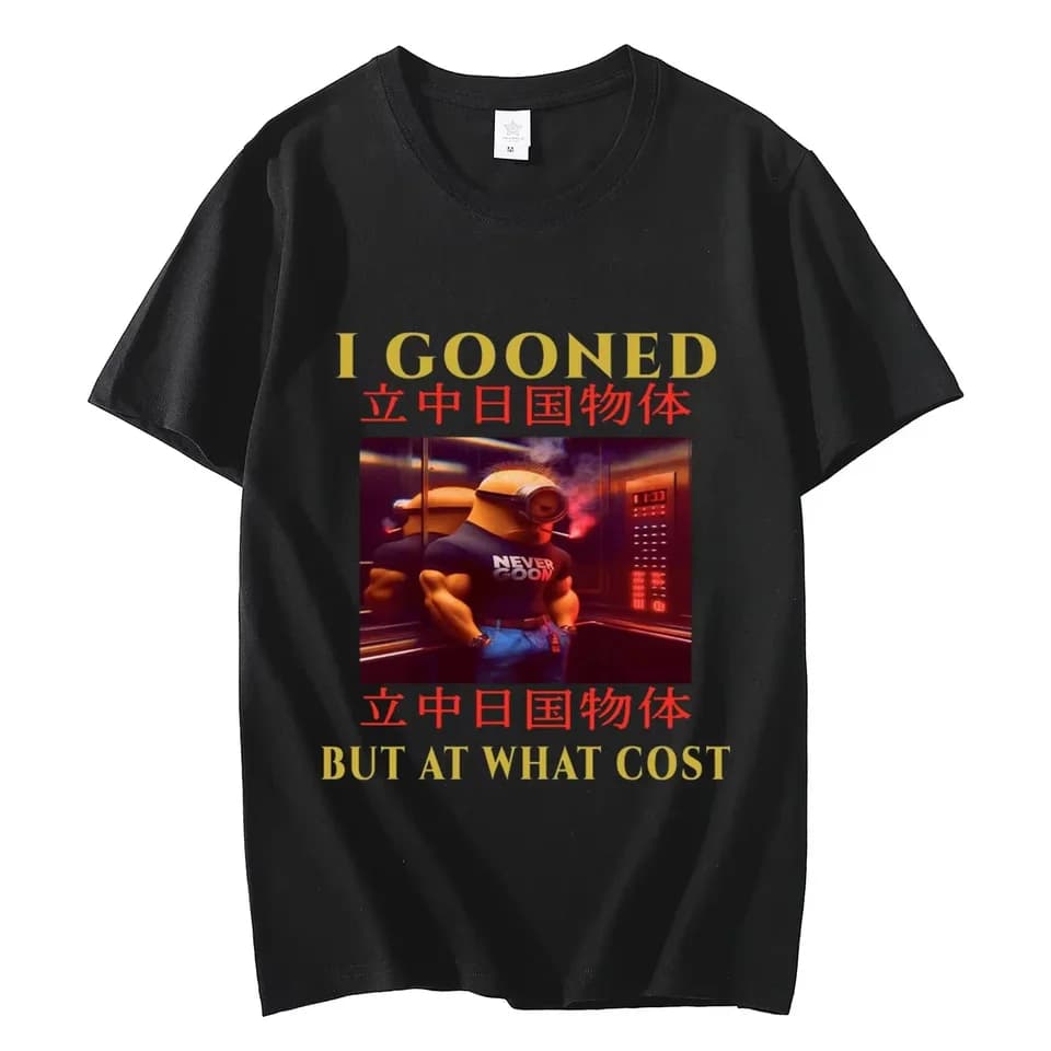 Vtipné meme tričko Y2K Vintage unisex ležérní krátký rukáv nadměrné tričko