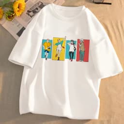 Jujutsu Kaisen Gojo Satoru Anime tričko unisex krátký rukáv manga tee letní top - náhled 5