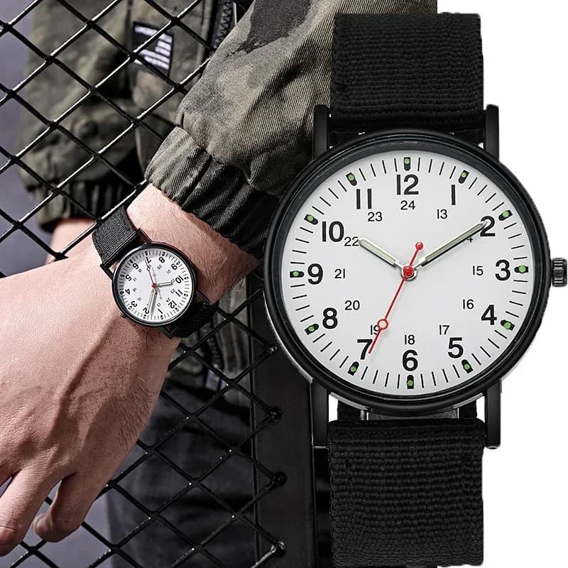 Luxusní pánské mechanické hodinky s luminiscenčními ručičkami, pouzdrem z lehké slitiny, kompaktní náramkové hodinky