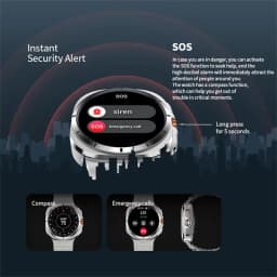 GPS NFC Chytré hodinky pro muže 1,43 AMOLED Vždy displej IP68 Bluetooth Volání Sportovní chytré hodinky - náhled 7