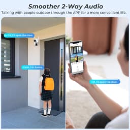 4K 8MP WiFi bezpečnostní kamera PTZ venkovní duální objektiv detekce osob IP kamera se zvukem - náhled 4