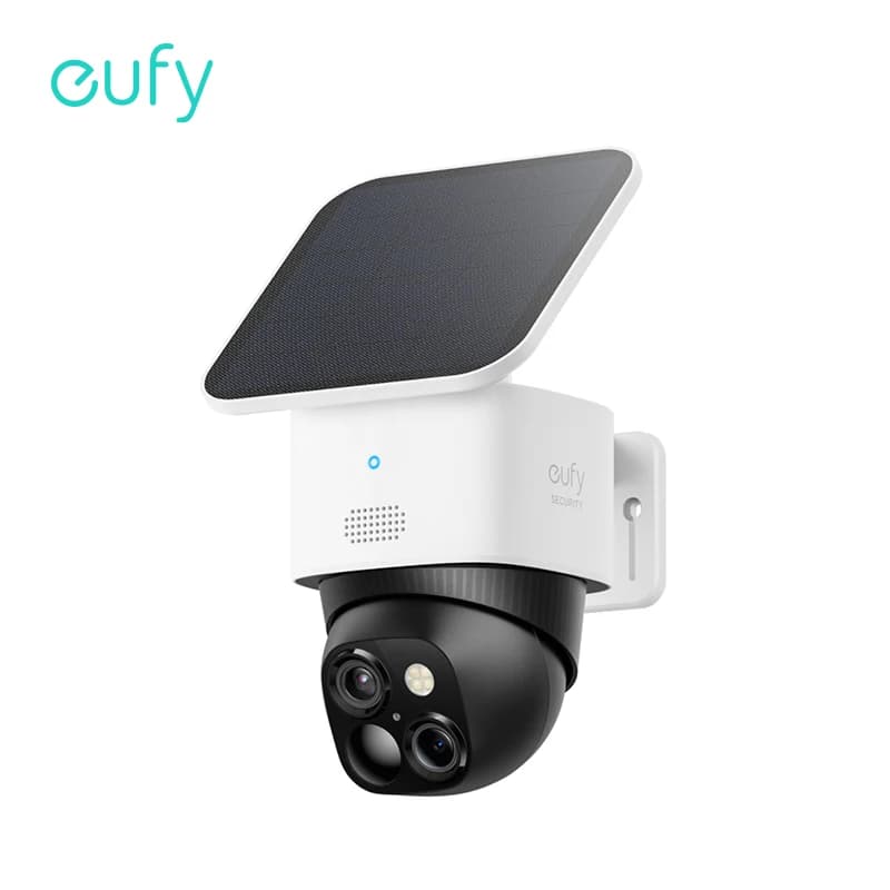 Solární bezpečnostní kamera, bezdrátová, venkovní, 360° dohled, bez měsíčního poplatku, WiFi, 2K HD, noční vidění