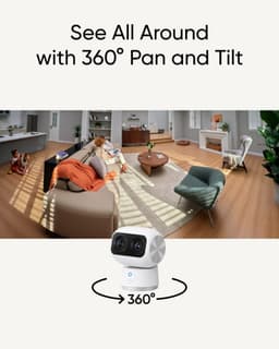 4K Duální kamera Vnitřní bezpečnostní kamera 8MP 360° PTZ 8x zoom WiFi Monitor pro chůvičky s AI Dohledová kamera - náhled 6