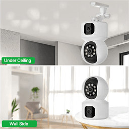 8MP WiFi bezpečnostní kamera s dvojitým objektivem, noční vidění, dětská chůvička, sledování osob, inteligentní domácí dohled - náhled 7