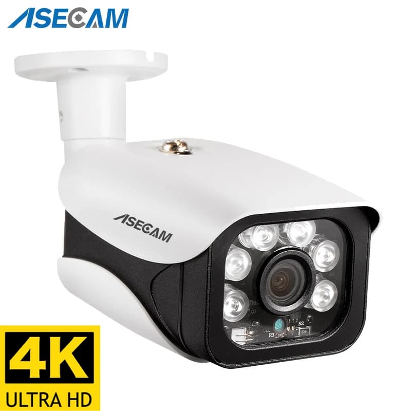 4K 8MP venkovní bezpečnostní kamera POE Bullet CCTV noční vidění vodotěsná sledovací kamera