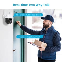 4K PTZ bezpečnostní kamera 8MP venkovní WiFi automatické sledování dome kamera s monitorem pro inteligentní domácnost - náhled 5