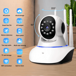 1080P WiFi bezpečnostní kamera bezdrátová IP CCTV otáčivá a naklápěcí obousměrná audio inteligentní domácnost vnitřní - náhled 3