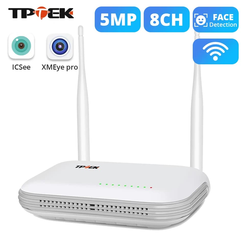 8CH 3MP 4CH 5MP Mini WiFi NVR Bezdrátová bezpečnostní kamera Videorekordér H.265 Onvif