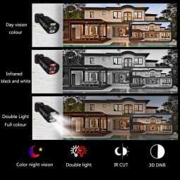 4K bezpečnostní kamera, venkovní 8MP POE IP, věžová, noční vidění, detekce pohybu, vodotěsná CCTV - náhled 6