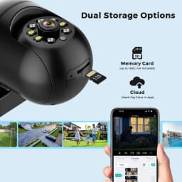 4MP 2K Mini PTZ WiFi bezpečnostní kamera 5x zoom noční vidění detekce osob domácí dohled - náhled 7