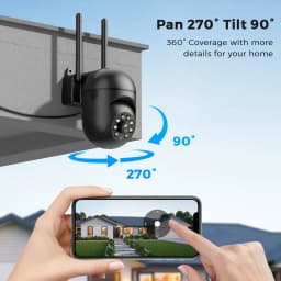 4MP 2K Mini PTZ WiFi bezpečnostní kamera 5x zoom noční vidění detekce osob domácí dohled - náhled 3
