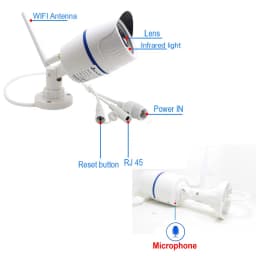 Bezdrátová WiFi IP kamera 5MP 4MP 1080P Venkovní bezpečnostní CCTV Noční vidění Audio dohled - náhled 4