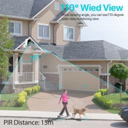 Solární bezdrátová bezpečnostní kamera 1080P HD Venkovní WiFi CCTV PIR Detektor pohybu Baterie - náhled 4