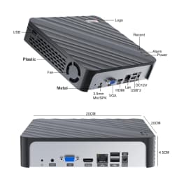 4K bezpečnostní NVR systém 10CH 16CH 32CH H.265 CCTV videorekordér s detekcí pohybu a obličeje P2P - náhled 7