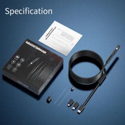 Voděodolná endoskopická inspekční kamera s USB-C a iPhonem, kompatibilní s potrubním boroskopem HD - náhled 7