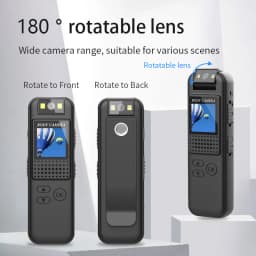 Mini HD 1080P tělová kamera s nočním viděním - přenosná nositelná bezpečnostní kamera s podporou TF karet - náhled 3
