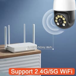 4MP WiFi žárovka pro bezpečnostní kameru - vodotěsná PTZ kamera s nočním viděním, patice E27 - náhled 5