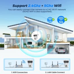 8K venkovní bezpečnostní kamera 15MP trojitý objektiv WiFi noční vidění detekce osob dohledová kamera - náhled 6