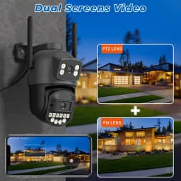 5K 10MP WiFi PTZ bezpečnostní kamera venkovní AI detekce osob dvojitá obrazovka CCTV IP kamera audio alarm - náhled 3
