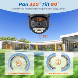 5K 10MP WiFi PTZ bezpečnostní kamera venkovní AI detekce osob dvojitá obrazovka CCTV IP kamera audio alarm - náhled 7
