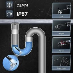 WiFi endoskopická kamera vodotěsná boroskopická inspekční kamera pro Android iPhone potrubí - náhled 6