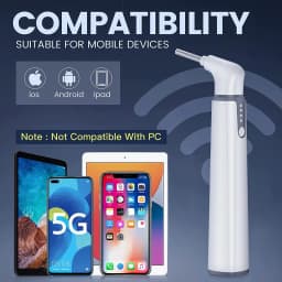 Bezdrátová ušní kamera 720P HD WiFi otoskop 3,9 mm LED endoskop pro Android iPhone děti a dospělé - náhled 3