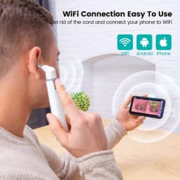 Bezdrátová ušní kamera 720P HD WiFi otoskop 3,9 mm LED endoskop pro Android iPhone děti a dospělé - náhled 6