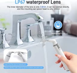 Bezdrátová ušní kamera 720P HD WiFi otoskop 3,9 mm LED endoskop pro Android iPhone děti a dospělé - náhled 4