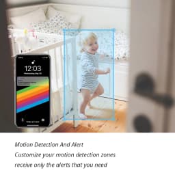 4MP WiFi bezpečnostní kamera vnitřní bezdrátová 1080P obousměrný audio dohled domácí monitor - náhled 5