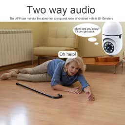WiFi bezpečnostní kamera s žárovkou E27, 3MP, vnitřní dohled, 4x zoom, noční vidění, detekce osob - náhled 7