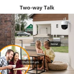 5MP venkovní PTZ WiFi bezpečnostní kamera IP66 vodotěsná noční vidění AI detekce osob 2 kusy - náhled 6