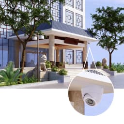 1200TVL CMOS bezpečnostní kamera s nočním viděním, 24 IR LED, vnitřní CCTV systém dohledu, NTSC - náhled 5