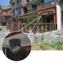 1200TVL CMOS bezpečnostní kamera s nočním viděním, 24 IR LED, vnitřní CCTV systém dohledu, NTSC - náhled 7