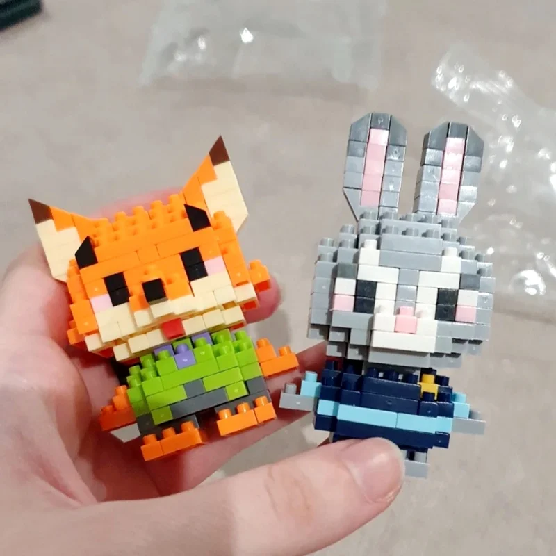 Sada mini stavebních kostek - princezna a postavy, akční figurky pro děti, montážní hračka, dárek