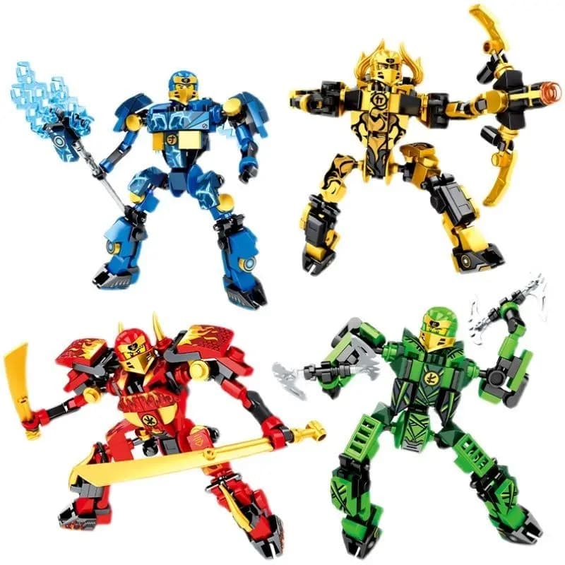 Stavební bloky Ninja Motorka - Klasická modelová sada motorek pro děti, dárek