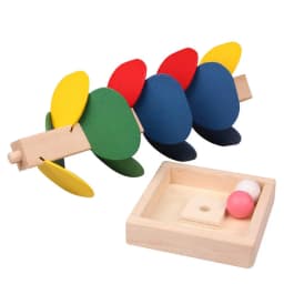 Dřevěné mramorové stavební bloky, vzdělávací Montessori hračka pro děti, dárková sada - náhled 3