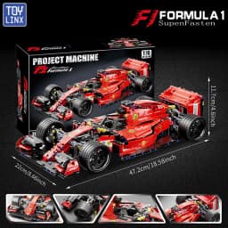 RC závodní auto Formule 1, 1163 dílků, bloky na dálkové ovládání, modelová stavebnice, vzdělávací hračka - náhled 2