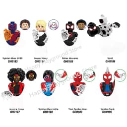 Marvel superhrdinové mini akční figurky stavební bloky sada - Spiderman Iron Man dětské párty dárkové hračky - náhled 3