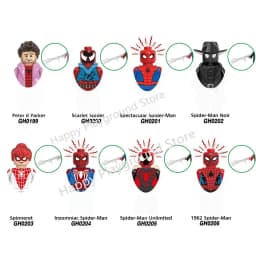 Marvel superhrdinové mini akční figurky stavební bloky sada - Spiderman Iron Man dětské párty dárkové hračky - náhled 5
