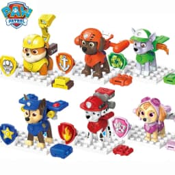 Dětské stavební bloky, akční figurky, sada - Chase Marshall Skye, postava, hračky, dárek pro děti - náhled 2