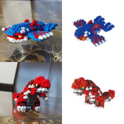 Sada stavebních bloků Pokémon - Charizard Kyogre Groudon Rayquaza vzdělávací hračky pro děti dárek - náhled 7