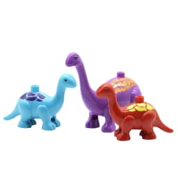 Sada velkých stavebních bloků pro zvířata - Zoo dinosaurus kompatibilní cihly vzdělávací hračky dětský dárek - náhled 4