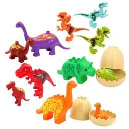 Sada velkých stavebních bloků pro zvířata - Zoo dinosaurus kompatibilní cihly vzdělávací hračky dětský dárek - náhled 2