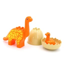 Sada velkých stavebních bloků pro zvířata - Zoo dinosaurus kompatibilní cihly vzdělávací hračky dětský dárek - náhled 3