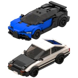 Sada stavebnic Speed Racing Supercar - stavebnice autíček pro děti a dospělé, kreativní hraní - náhled 6